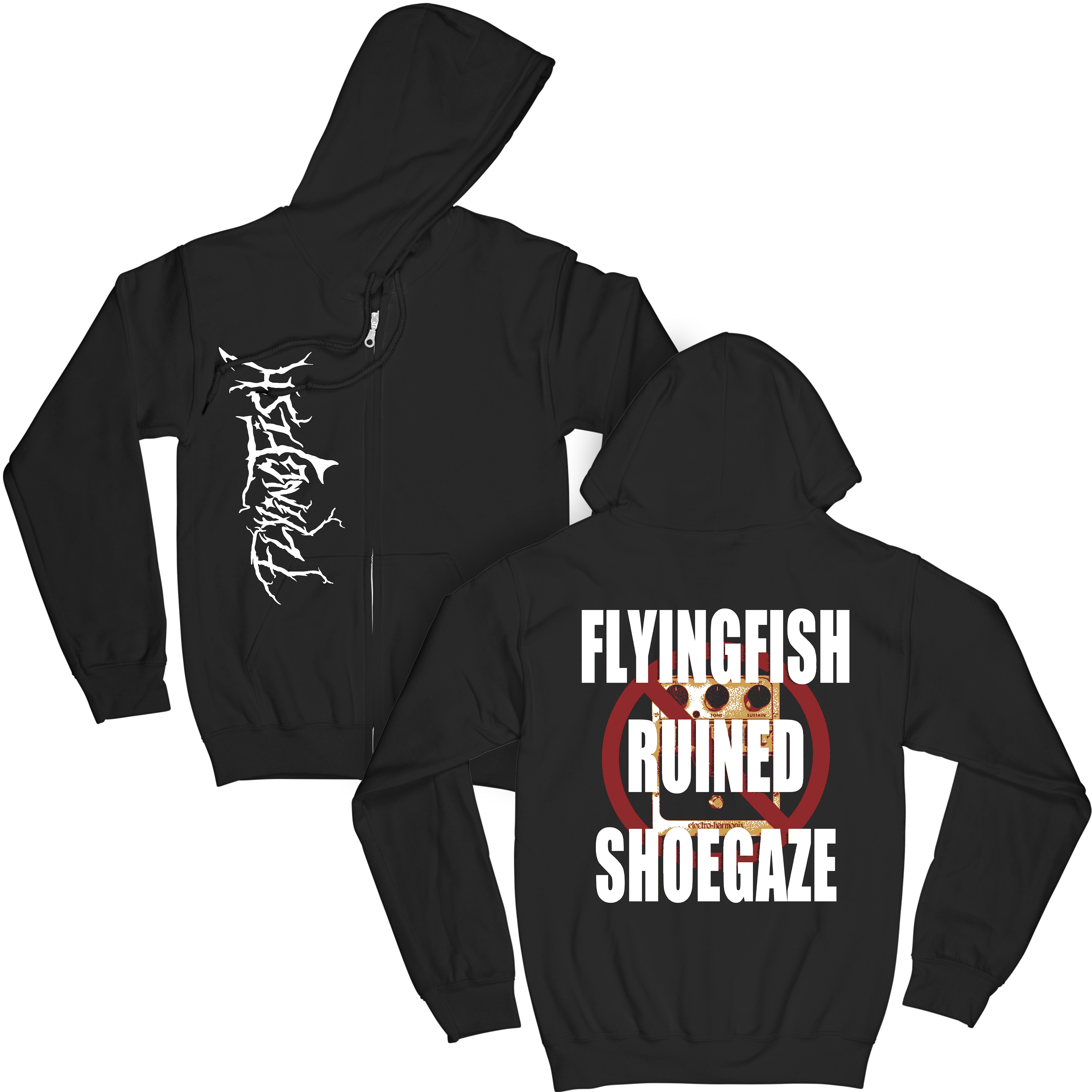 Ruined Shoegaze Zip Up Hoodie